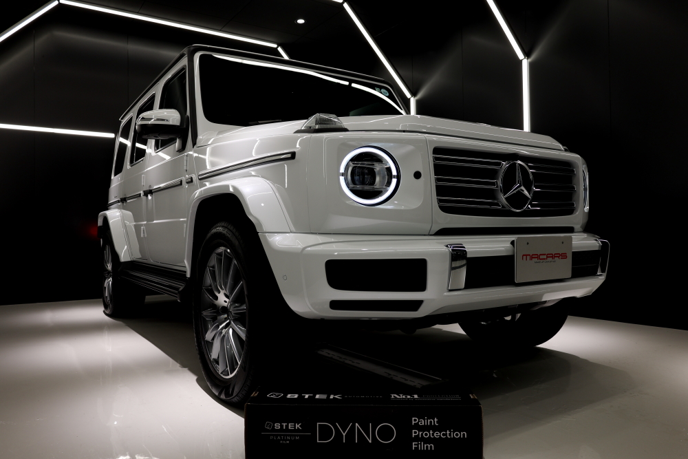 Mercedes-Benz W463A/G400d AMG-LINE & STEK DYNOshield フロントフルペイントフルプロテクション・フィルム施工!!